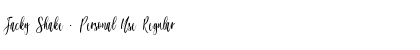 Download Jacky Shake - Personal Use Font Download Jacky Shake - Personal Use Font