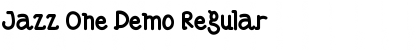 Download Jazz One Demo Font Download Jazz One Demo Font