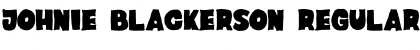 Download Johnie Blackerson Font Download Johnie Blackerson Font