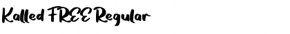 Download Kalled FREE Font Download Kalled FREE Font