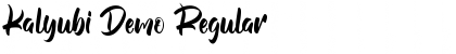 Download Kalyubi Demo Font Download Kalyubi Demo Font