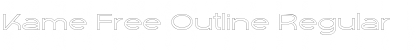 Download Kame Free Outline Font Download Kame Free Outline Font