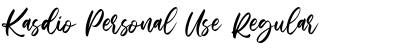 Download Kasdio Personal Use Font Download Kasdio Personal Use Font