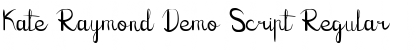 Download Kate Raymond Demo Script Font Download Kate Raymond Demo Script Font