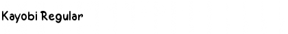 Download Kayobi Font Download Kayobi Font