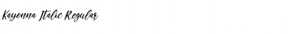 Download Kayonna Italic Font Download Kayonna Italic Font