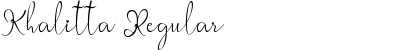 Download Khalitta Font Download Khalitta Font
