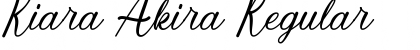 Download Kiara Akira Font Download Kiara Akira Font