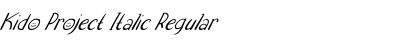 Download Kido Project Italic Font Download Kido Project Italic Font