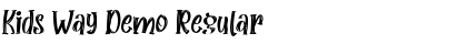 Download Kids Way Demo Font Download Kids Way Demo Font
