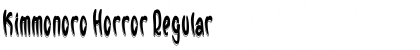 Download Kimmonoro Horror Font Download Kimmonoro Horror Font