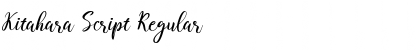 Download Kitahara Script Font Download Kitahara Script Font