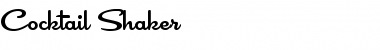 Download Cocktail Shaker Font Download Cocktail Shaker Font
