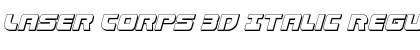 Download Laser Corps 3D Italic Font Download Laser Corps 3D Italic Font
