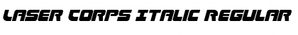 Download Laser Corps Italic Font Download Laser Corps Italic Font