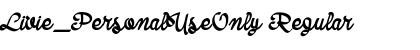 Download Livie_PersonalUseOnly Font Download Livie_PersonalUseOnly Font