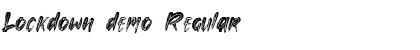 Download Lockdown demo Font Download Lockdown demo Font