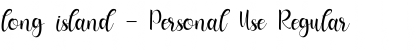 Download long island - Personal Use Font Download long island - Personal Use Font