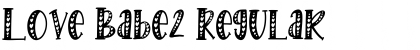 Download Love Babe2 Font Download Love Babe2 Font