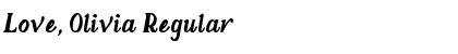 Download Love, Olivia Font Download Love, Olivia Font