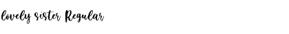 Download lovely sister Font Download lovely sister Font