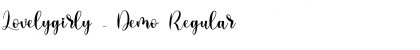 Download Lovelygirly - Demo Font Download Lovelygirly - Demo Font