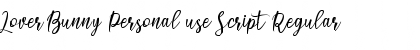 Download Lover Bunny Personal use Script Font Download Lover Bunny Personal use Script Font