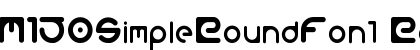 Download M150SimpleRoundFont Font Download M150SimpleRoundFont Font