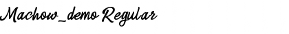 Download Machow_demo Font Download Machow_demo Font