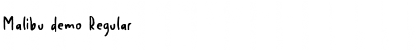 Download Malibu demo Font Download Malibu demo Font