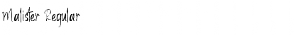 Download Malister Font Download Malister Font