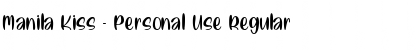 Download Manila Kiss - Personal Use Font Download Manila Kiss - Personal Use Font