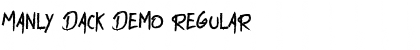Download Manly Dack Demo Font Download Manly Dack Demo Font