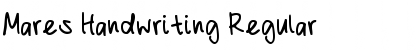 Download Mares Handwriting Font Download Mares Handwriting Font