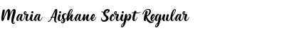 Download Maria Aishane Script Font Download Maria Aishane Script Font