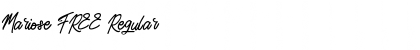 Download Mariose FREE Font Download Mariose FREE Font