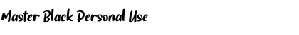 Download Master Black Font Download Master Black Font