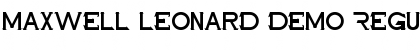 Download Maxwell Leonard Demo Font Download Maxwell Leonard Demo Font