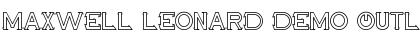 Download Maxwell Leonard Demo Outline Font Download Maxwell Leonard Demo Outline Font
