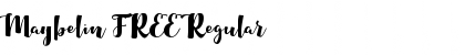 Download Maybelin FREE Font Download Maybelin FREE Font