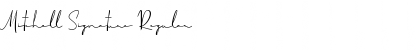 Download Mitchell Signature Font Download Mitchell Signature Font
