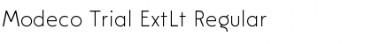 Download Modeco Trial ExtLt Font Download Modeco Trial ExtLt Font