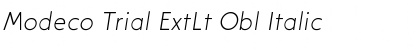 Download Modeco Trial ExtLt Obl Font Download Modeco Trial ExtLt Obl Font