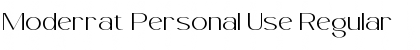Download Moderrat Personal Use Font Download Moderrat Personal Use Font