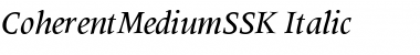 Download CoherentMediumSSK Font Download CoherentMediumSSK Font