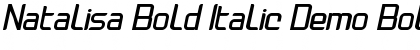 Download Natalisa Bold Italic Demo Font Download Natalisa Bold Italic Demo Font