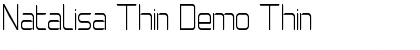 Download Natalisa Thin Demo Font Download Natalisa Thin Demo Font