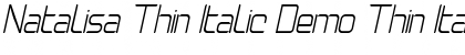 Download Natalisa Thin Italic Demo Font Download Natalisa Thin Italic Demo Font