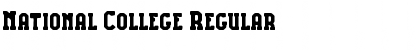 Download National College Font Download National College Font