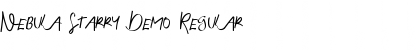 Download Nebula Starry Demo Font Download Nebula Starry Demo Font